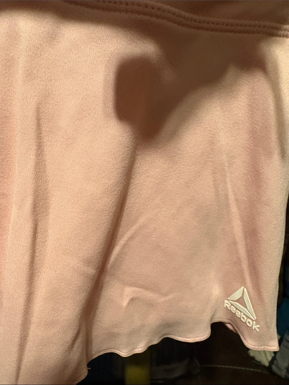 Reebok White Crop Top with Pink Floral Logo & Pink Shorts Pajama Set